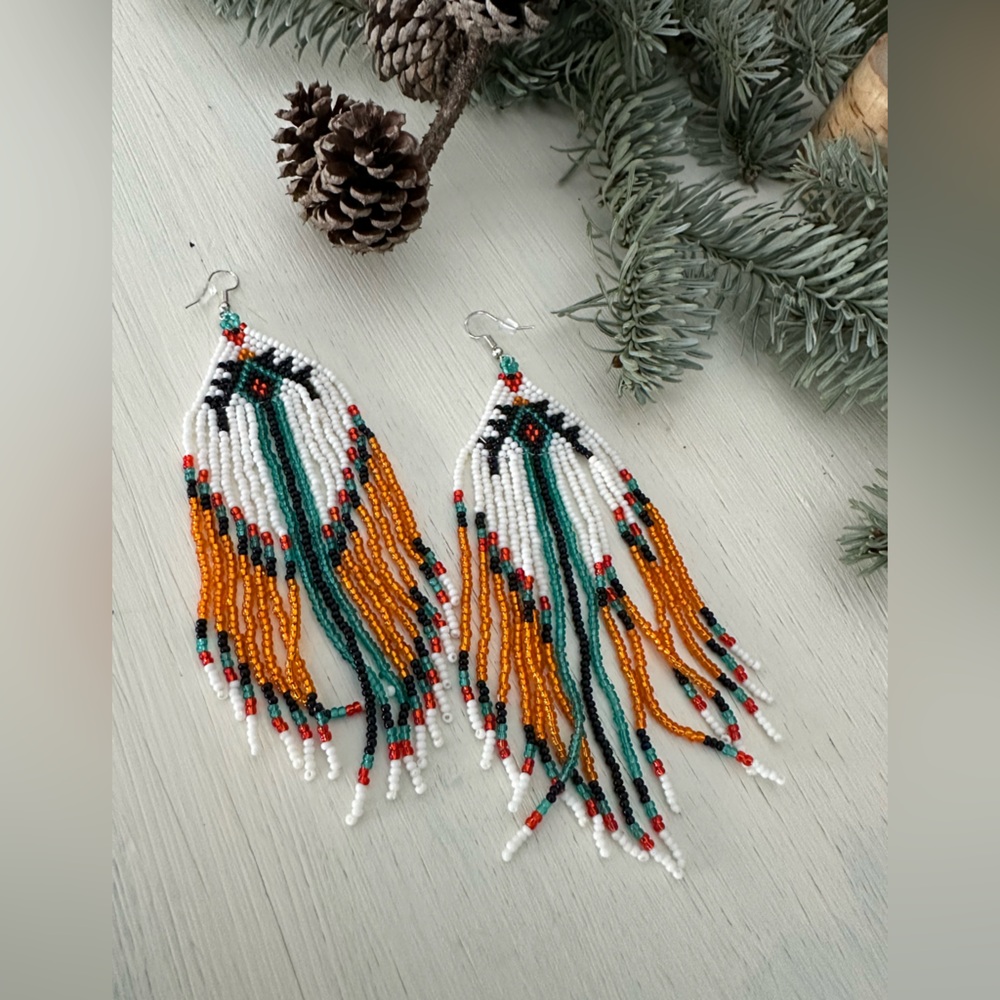 Beaded Navajo Earrings